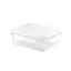 Caserola ermetica 1000 ml, 2502E14235, Everestus, 200 x 150 x 68 mm, Sticla, Alb
