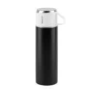   Sticla termos, 490 ml, 2502E16307, Everestus, ⌀67 x 230 mm, Otel, Negru