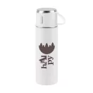 Sticla termos, 490 ml, 2502E16306, Everestus, ⌀67 x 230 mm, Otel, Alb