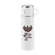   Sticla termos, 490 ml, 2502E16306, Everestus, ⌀67 x 230 mm, Otel, Alb