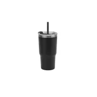   Cana de voiaj, 600 ml, 2509E15115, Everestus, Ø86x168 mm, Otel, Negru