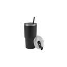 Cana de voiaj, 600 ml, 2509E15115, Everestus, Ø86x168 mm, Otel, Negru
