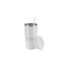 Cana de voiaj, 600 ml, 2509E15113, Everestus, Ø86x168 mm, Otel, Alb