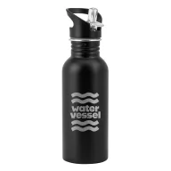   Sticla de apa 690 ml, Everestus, 2601E13429, Ø72x237 mm, Otel, Negru