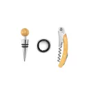 Set accesorii vin, Everestus, 2601E13682, 160x100x27 mm, Otel, Natur