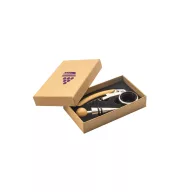   Set accesorii vin, Everestus, 2601E13682, 160x100x27 mm, Otel, Natur
