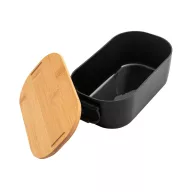   Caserola pentru alimente, 1000 ml, Everestus, 2601E13575, 200x107x70 mm, Polipropilena, Bambus, Negru