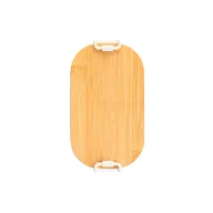   Caserola pentru alimente, 1000 ml, Everestus, 2601E13572, 200x107x70 mm, Polipropilena, Bambus, Alb