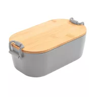   Caserola pentru alimente, 1000 ml, Everestus, 2601E13574, 200x107x70 mm, Polipropilena, Bambus, Gri deschis