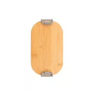   Caserola pentru alimente, 1000 ml, Everestus, 2601E13574, 200x107x70 mm, Polipropilena, Bambus, Gri deschis