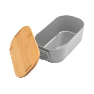   Caserola pentru alimente, 1000 ml, Everestus, 2601E13574, 200x107x70 mm, Polipropilena, Bambus, Gri deschis