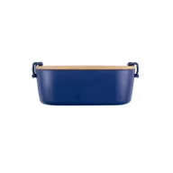   Caserola pentru alimente, 1000 ml, Everestus, 2601E13573, 200x107x70 mm, Polipropilena, Bambus, Albastru marin