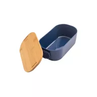   Caserola pentru alimente, 1000 ml, Everestus, 2601E13573, 200x107x70 mm, Polipropilena, Bambus, Albastru marin