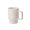 Cana 330 ml, Everestus, 2601E13523, Ø78x105 mm, Ceramica, Alb pastelat