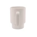 Cana 330 ml, Everestus, 2601E13523, Ø78x105 mm, Ceramica, Alb pastelat