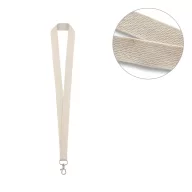 Lanyard, Everestus, 22FEB1114, 20x480 mm, Bumbac, Natur