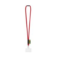   Snur Lanyard'IN, 2601E13752, Ø7x470 mm, Poliamida, Rosu