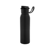   Sticla de apa, Everestus, 2610E18329, 670 ml, Cu maner, Ø65x248 mm, Otel inoxidabil, Negru