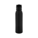 Sticla de apa, Everestus, 2610E18329, 670 ml, Cu maner, Ø65x248 mm, Otel inoxidabil, Negru