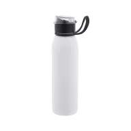   Sticla de apa, Everestus, 2610E18327, 670 ml, Cu maner, Ø65x248 mm, Otel inoxidabil, Alb