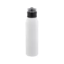 Sticla de apa, Everestus, 2610E18327, 670 ml, Cu maner, Ø65x248 mm, Otel inoxidabil, Alb