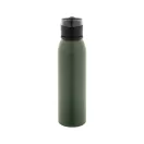 Sticla de apa, Everestus, 2610E18330, 670 ml, Cu maner, Ø65x248 mm, Otel inoxidabil, Verde Army