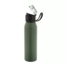 Sticla de apa, Everestus, 2610E18330, 670 ml, Cu maner, Ø65x248 mm, Otel inoxidabil, Verde Army