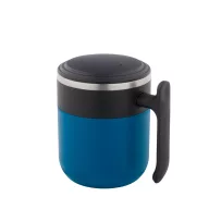   Cana de voiaj, Everestus, 2610E18485, 400 ml, Ø86x110 mm, Otel inoxidabil, Albastru