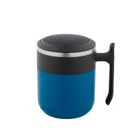   Cana de voiaj, Everestus, 2610E18485, 400 ml, Ø86x110 mm, Otel inoxidabil, Albastru