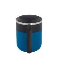   Cana de voiaj, Everestus, 2610E18485, 400 ml, Ø86x110 mm, Otel inoxidabil, Albastru