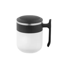   Cana de voiaj, Everestus, 2610E18484, 400 ml, Ø86x110 mm, Otel inoxidabil, Alb