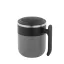 Cana de voiaj, Everestus, 2610E18486, 400 ml, Ø86x110 mm, Otel inoxidabil, Gri