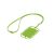 Suport card cu lanyard, 57x86x4 mm, Everestus, 20SEP1272, Silicon, Verde