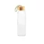 Sticla de apa, Everestus, 2610E18314, 520 ml, Cu maner, Ø63x215 mm, Sticla, Bambus, Natur