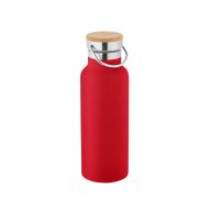   Sticla de apa sport, Everestus, 22FEB1319, 500 ml, Ø70x220 mm, Otel, Rosu