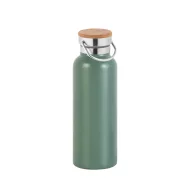   Sticla termos, 570 ml, 2502E16345, Everestus, ⌀70 x 220 mm, Otel, Bambus, Verde armata