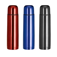   Termos, Everestus, 22FEB1211, 500 ml, Ø69x240 mm, Otel, Negru