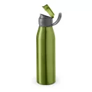 Sticla sport de apa, 650 ml, Everestus, SB22, aluminiu, plastic, verde deschis