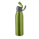 Sticla sport de apa, 650 ml, Everestus, SB22, aluminiu, plastic, verde deschis