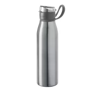   Sticla sport de apa, 650 ml, Everestus, SB23, aluminiu, plastic, argintiu satinat