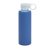 Sticla de apa sport 380 ml cu protectie din silicon, Everestus, 20FEB1082, Sticla, Albastru