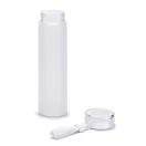 Sticla de apa sport 470 ml, cu agatatoare din silicon, Everestus, 20FEB1111, Sticla, Alb