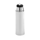 Termos 490 ml, perete dublu, cana capac, Everestus, TL, otel inoxidabil si pp, alb