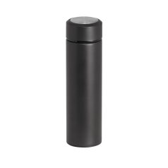   Termos 470 ml, perete dublu, cu infuzor, Everestus, TL, otel inoxidabil, negru