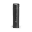 Termos 470 ml, perete dublu, cu infuzor, Everestus, TL, otel inoxidabil, negru