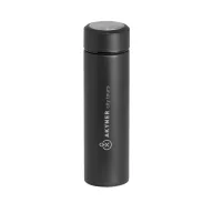   Termos 470 ml, perete dublu, cu infuzor, Everestus, TL, otel inoxidabil, negru