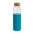 Sticla de apa sport 600 ml cu manson din silicon, Everestus, 20FEB1075, Sticla, Albastru