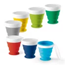 Pahar pliabil pentru calatorie, 21MAR2556, 250 ml, Everestus, Silicon, Polipropilena, Albastru