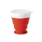 Pahar pliabil pentru calatorie, 21MAR2560, 250 ml, Everestus, Silicon, Polipropilena, Rosu