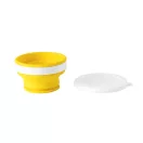 Pahar pliabil pentru calatorie, 21MAR2558, 250 ml, Everestus, Silicon, Polipropilena, Galben